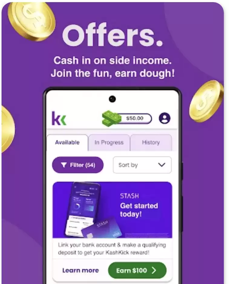 Earn cash today with a simple sign up
