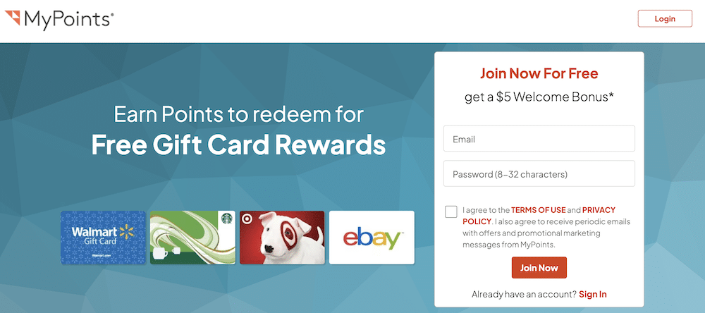 mypoints homepage